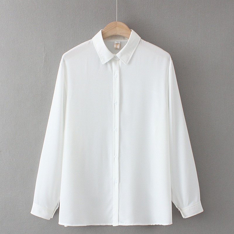 Áo sơ mi trắng , áo nam form rộng unisex vải lụa chống nhăn, thoáng mát , mềm mịn SML