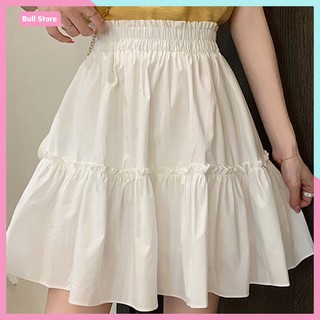 Chân váy ngắn dáng xòe cạp chun co dãn - váy nữ ulzzang chất đũi kèm lót 2 màu 🦋41