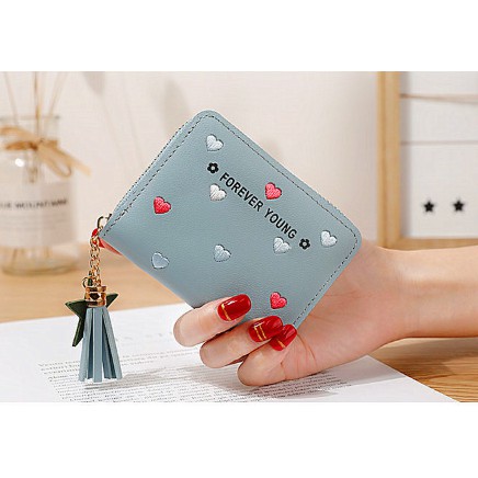 VÍ NỮ CẦM TAY FROM KOREA SIÊU CẤP MƯA TIM V244 HOT TREND 2021 | BigBuy360 - bigbuy360.vn