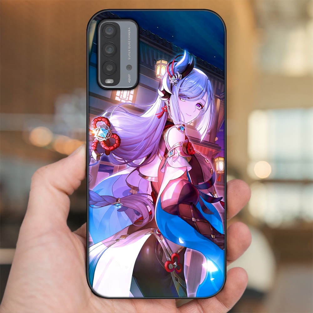 Ốp lưng Xiaomi Redmi 9T viền đen in hình Shenhe Genshin Impact