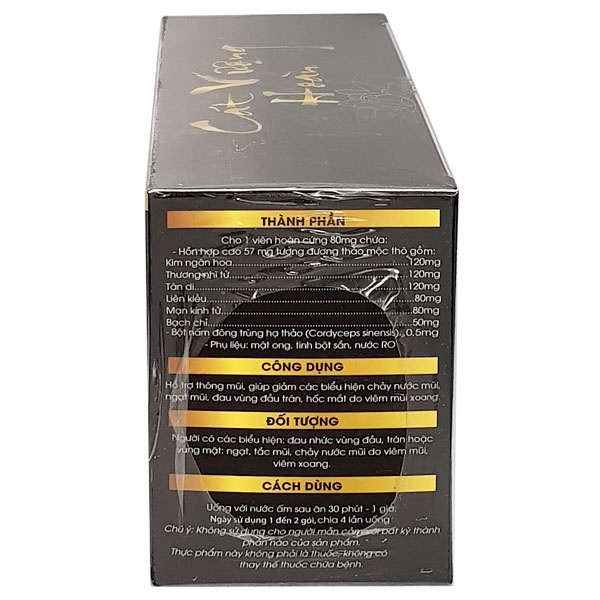 Cát Vượng Hoàn- Hỗ trợ giảm các triệu chứng do xoang, giúp hỗ trợ thông mũi, hỗ trợ giảm các biểu hiện chảy nước mũi