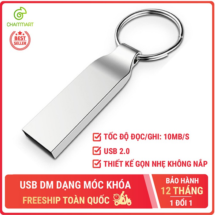 USB 2.0 flash drive ổ cứng di động chống nước bằng hợp kim nhôm có móc khóa