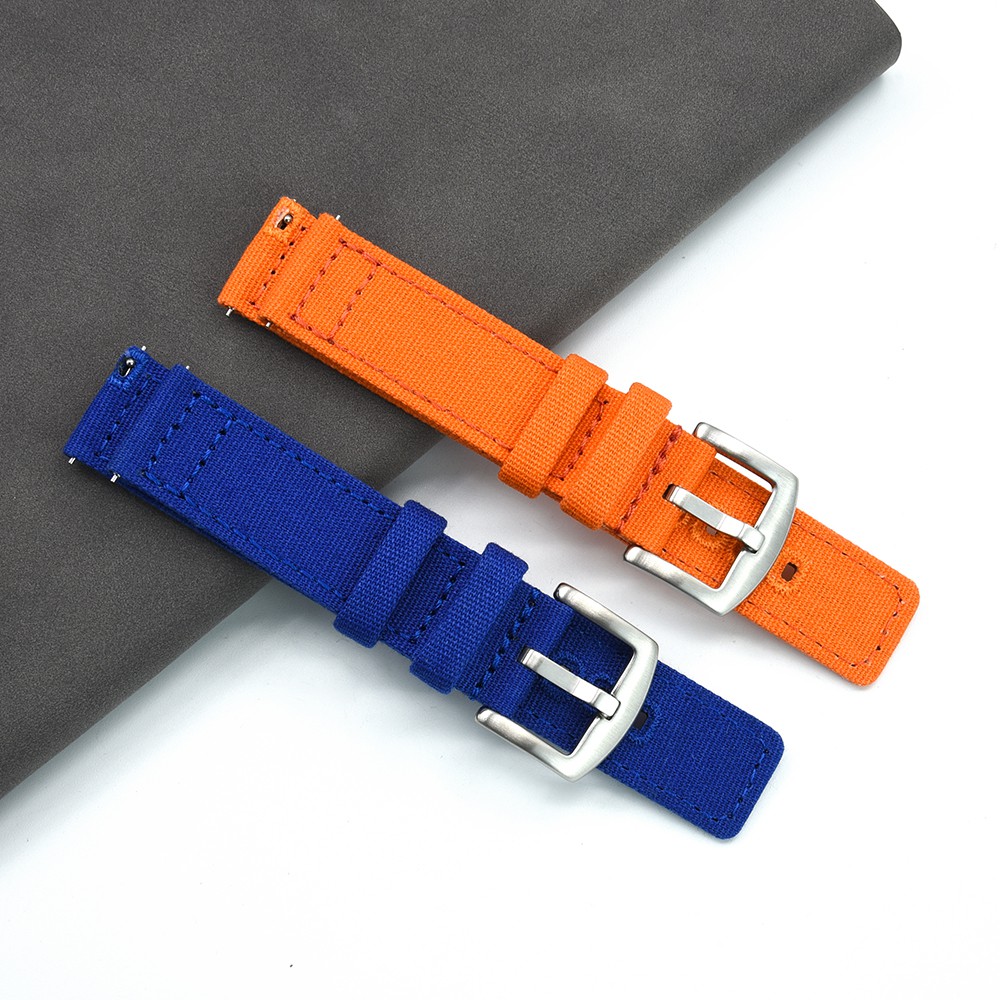 Dây Đeo Vải Canvas 20mm 22mm Cho Đồng Hồ Samsung Galaxy Watch 3/46mm/42mm/Active 2/Gear S3 Huawei Watch GT/2/2e/Pro