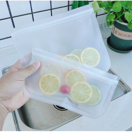 Túi silicon đựng thực phẩm/trái cây bảo quản trong tủ lạnh có thể tái sử dụng nhiều lần