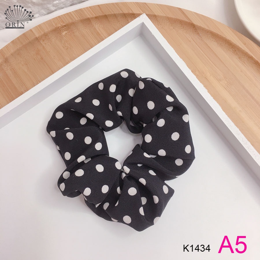 Khăn turban, bandana đội đầu, buộc tóc, buộc túi đa năng chấm bi cao cấp Orin K1434