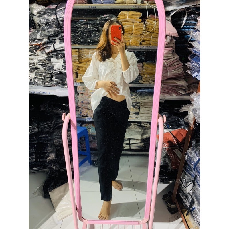 Quần Bầu Baggy Vải CẠP CHÉO Có Chun Chỉnh QB296