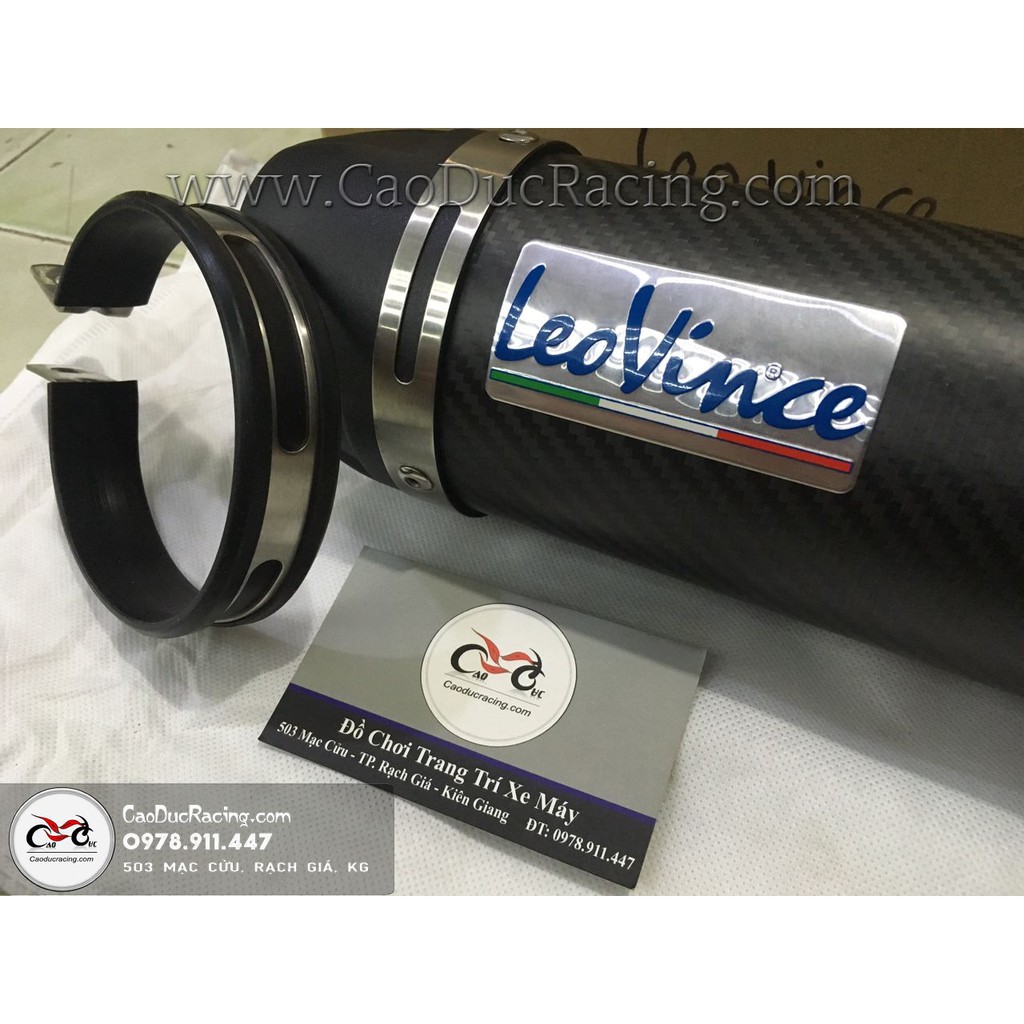 Pô Leovice Full option Cho EX150 - full cổ pô , lon pô , lò xo pô ống tiêu