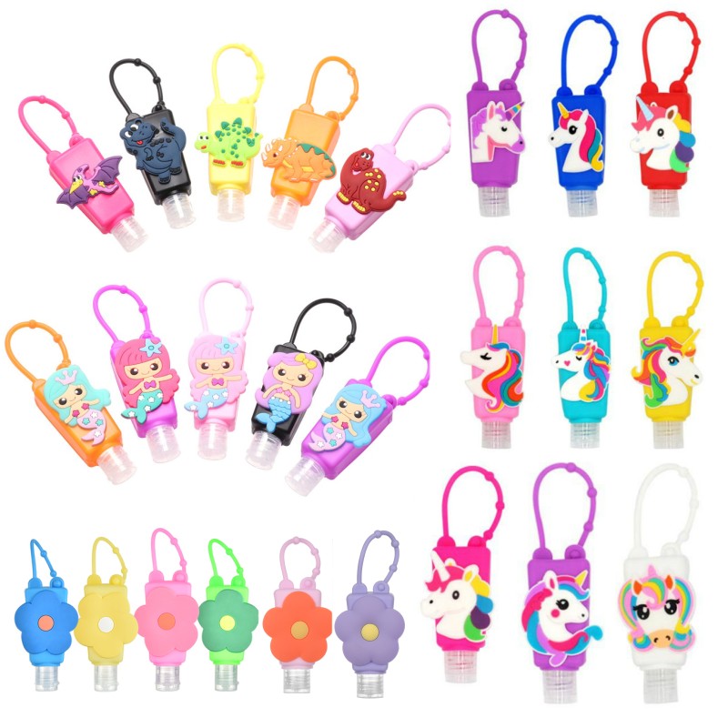 Bộ 5 Giá Đỡ Chai Nước Rửa Tay Hình Khủng Long/Khủng Long Hoạt Hình Dành Cho Trẻ Em