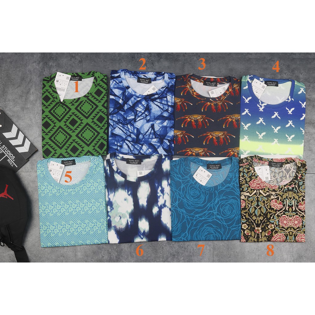 Áo phông nam Zara họa tiết cổ tròn hàng VNXK | BigBuy360 - bigbuy360.vn