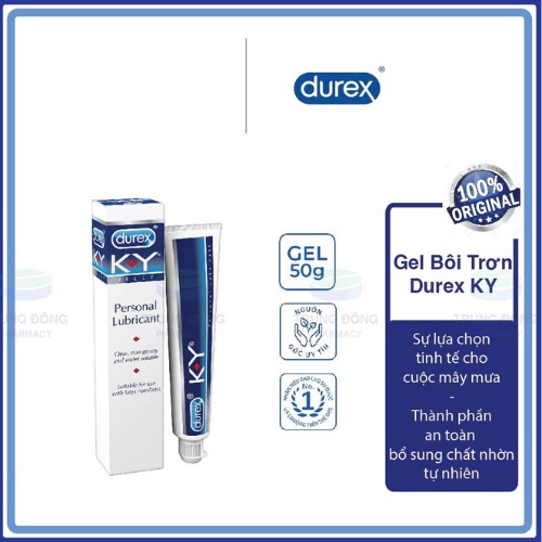 Gel Bôi Trơn Durex KY 50g UK Hàng Chính Hãng, Chống Xuất Tinh Sớm, Kéo Dài Thời Gian