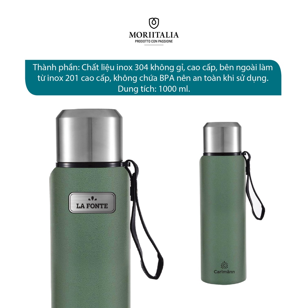 Bình giữ nhiệt La Fonte 1000ml cao cấp Moriitalia 007412