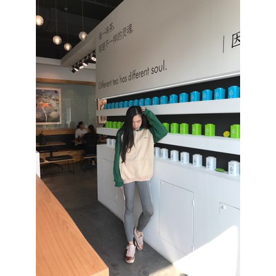 Hoodie ulzzang áo hoodie nữ đẹp nỉ bông raglan có mũ áo nỉ dài tay dáng rộng cam đất xanh kiểu hàn quốc | BigBuy360 - bigbuy360.vn