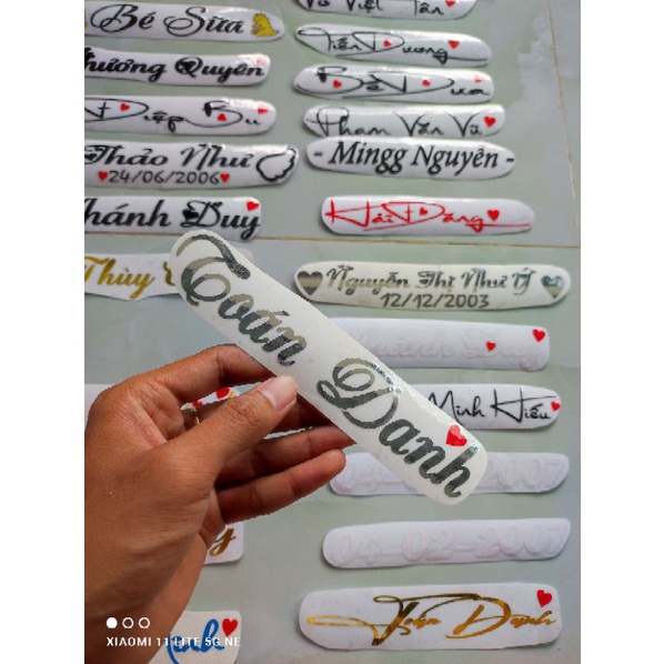 Tem Decal màu Xi Đồng, Xi Bạc