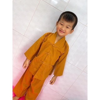 ĐỒ LAM ĐI CHÙA MẪU LA HÁN CHO BÉ IU vải kate mềm mỏng