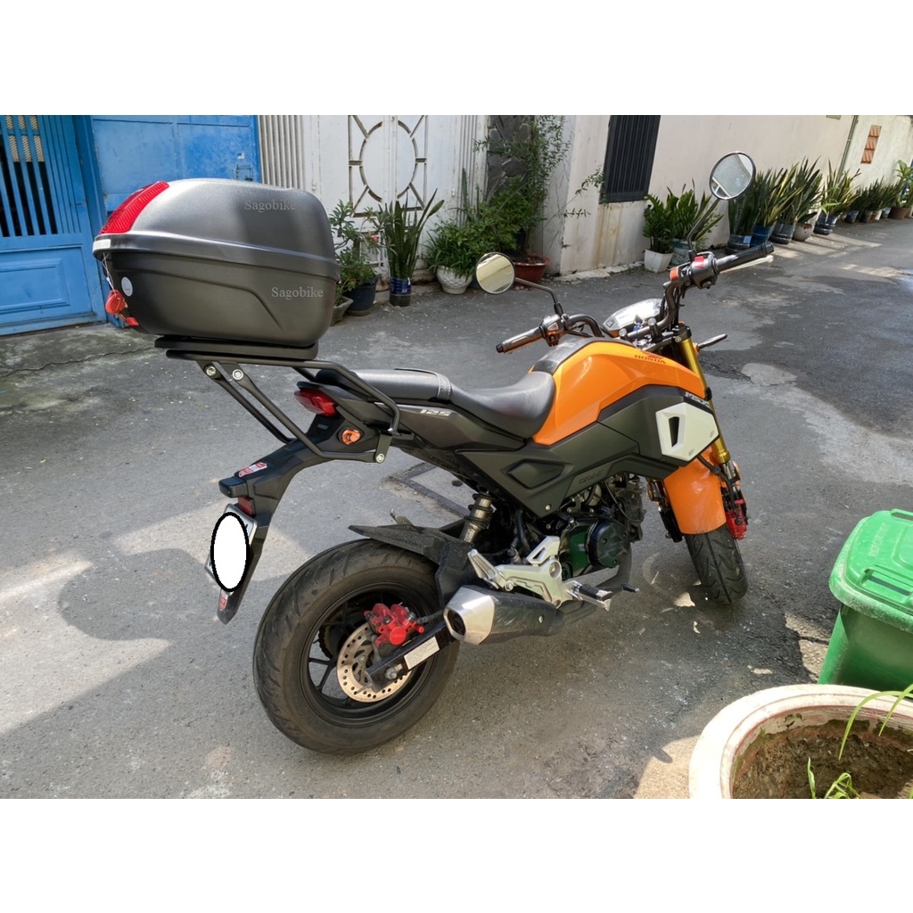 Thùng xe MSX 125, thùng Givi B27NX và baga givi SR MSX 125, hàng Givi chính hãng, bảo hành 2 năm