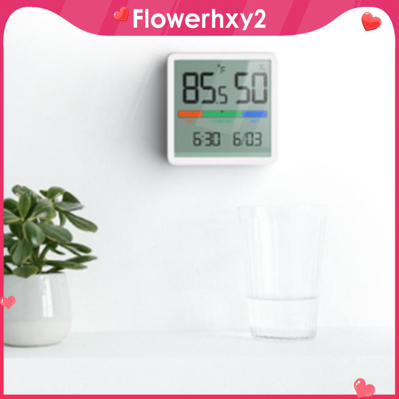 [ReadyStock]Digital LCD Thermometer Hygrometer Humidity Temperature Meter for Basement