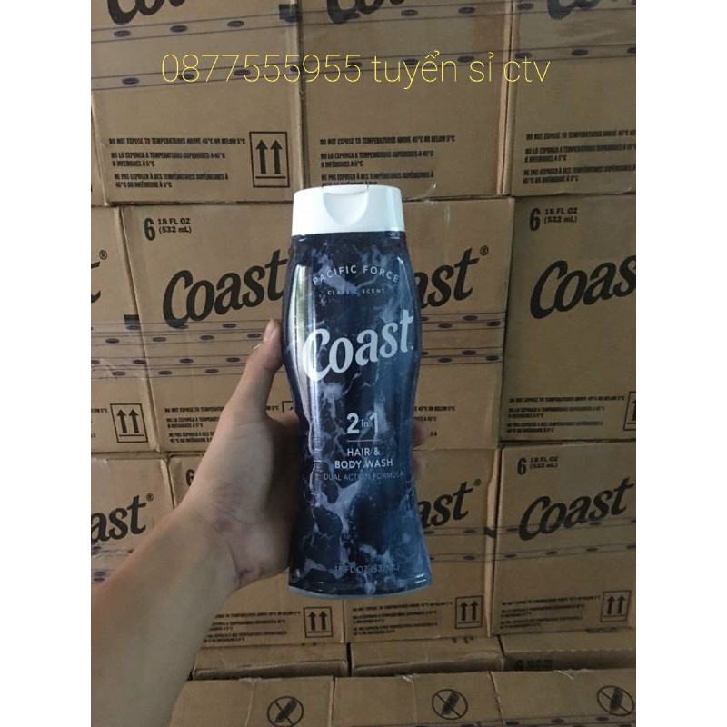 Sữa tắm và gọi coast 535ml mỹ