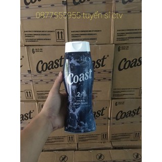 Sữa tắm và gọi coast 535ml mỹ