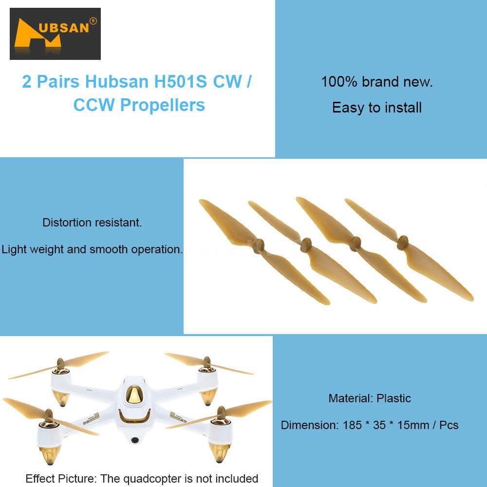 Set 2 Cặp Cánh Quạt Chính Hãng Hubsan H501S-05G / H501S-06G Cw / Ccw Cho Hubsan H501S Rc Quadcopter