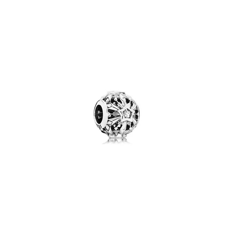 charm pan hoa tuyết trắng đính đá cao cấp bạc s925