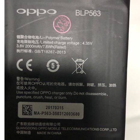 Pin điện thoại Oppo find 5 mini/ R827/ BLP563  siêu rẻ