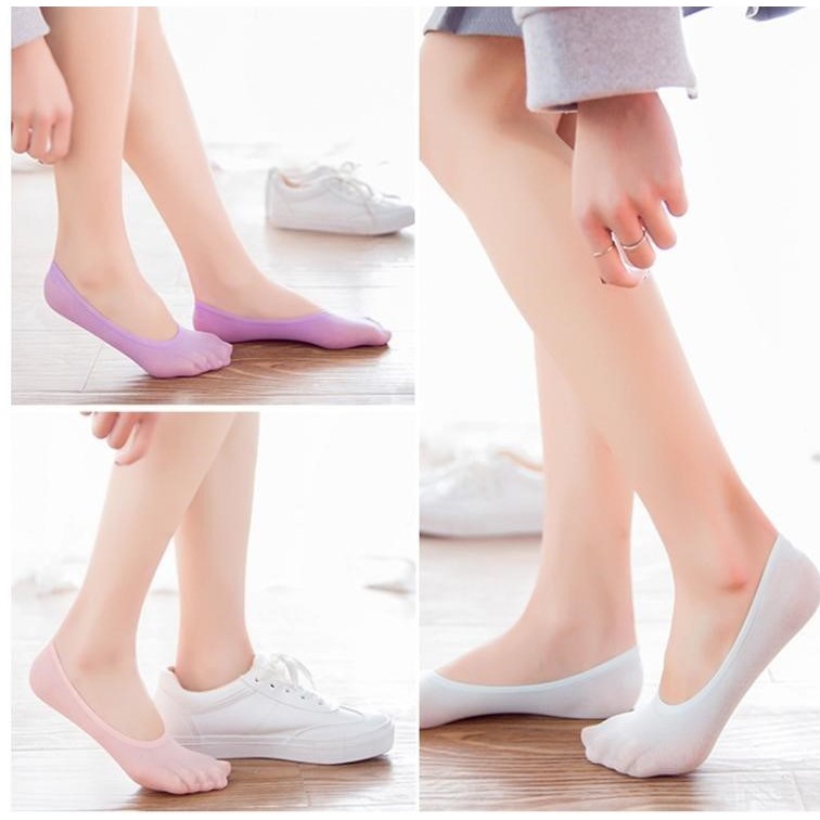 Đôi tất chân Nylon mềm mại màu trơn thoải mái cho nữ