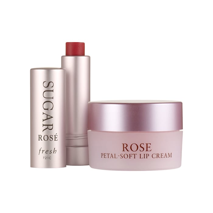 Set Son Dưỡng FRESH Rose Petal Soft Lip Cream