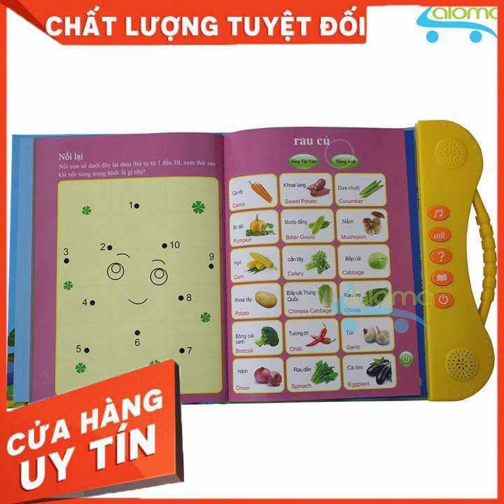 [XẢ KHO+FREE SHIP] Sách điện tử song ngữ Anh Việt cho bé biết hát kể chuyện đánh vần