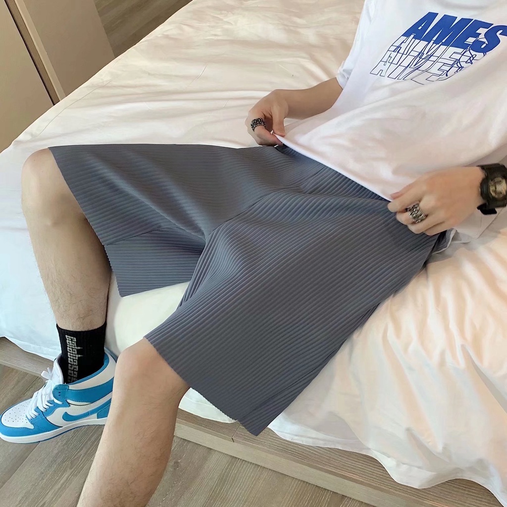 Quần Short Nam Lưng Thun Cột Dây Năng Động