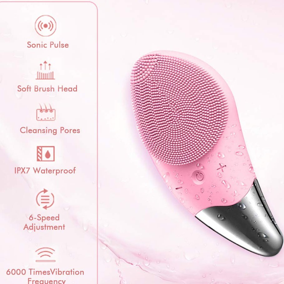 Máy rửa mặt SONIC FACIAL Siêu Sạch Massage Mặt - SẠC USB - CHỐNG NƯỚC