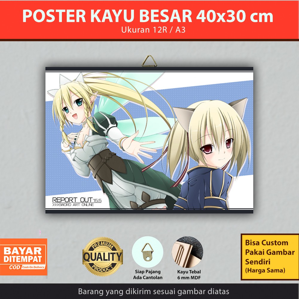 Tấm Áp Phích In Hình Nhân Vật Anime Sword Art Online All Seaoson / Sao / Kirito Asuna 30x40 cm | Sao-48