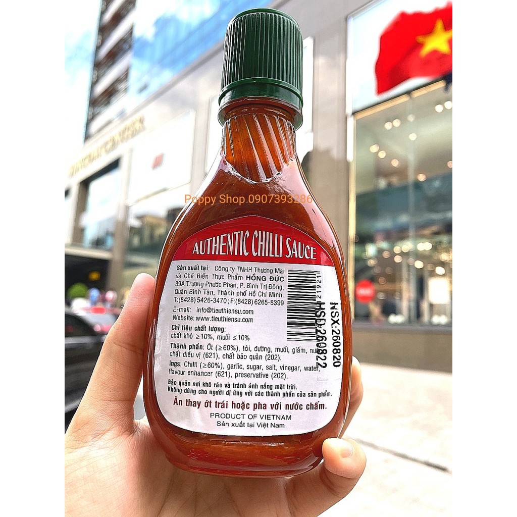 Combo 6 Chai Tương Ớt Hồng Đức  250 Gram x 6