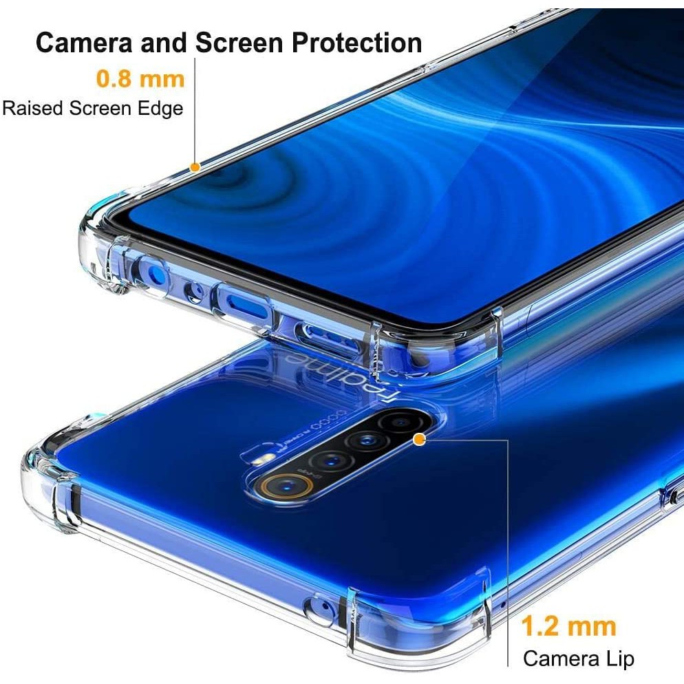 Ốp điện thoại TPU mềm trong suốt chống sốc cho Realme X2 Pro X2Pro