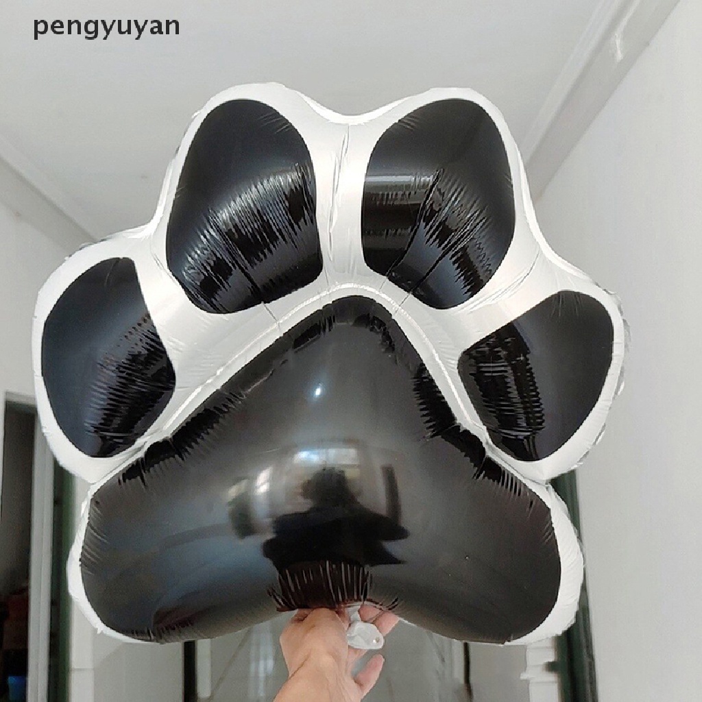 [pengyuyan] Đồ Chơi Bóng Bay In Hình Dấu Chân Chó Mèo Cho Thú Cưng