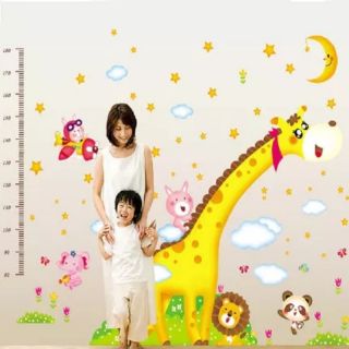 Decal dán tường thước đo hưu 2m HAI TÍT