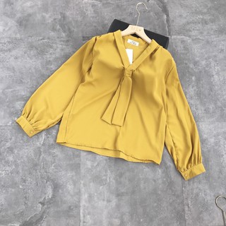 Áo lụa thắt cavat