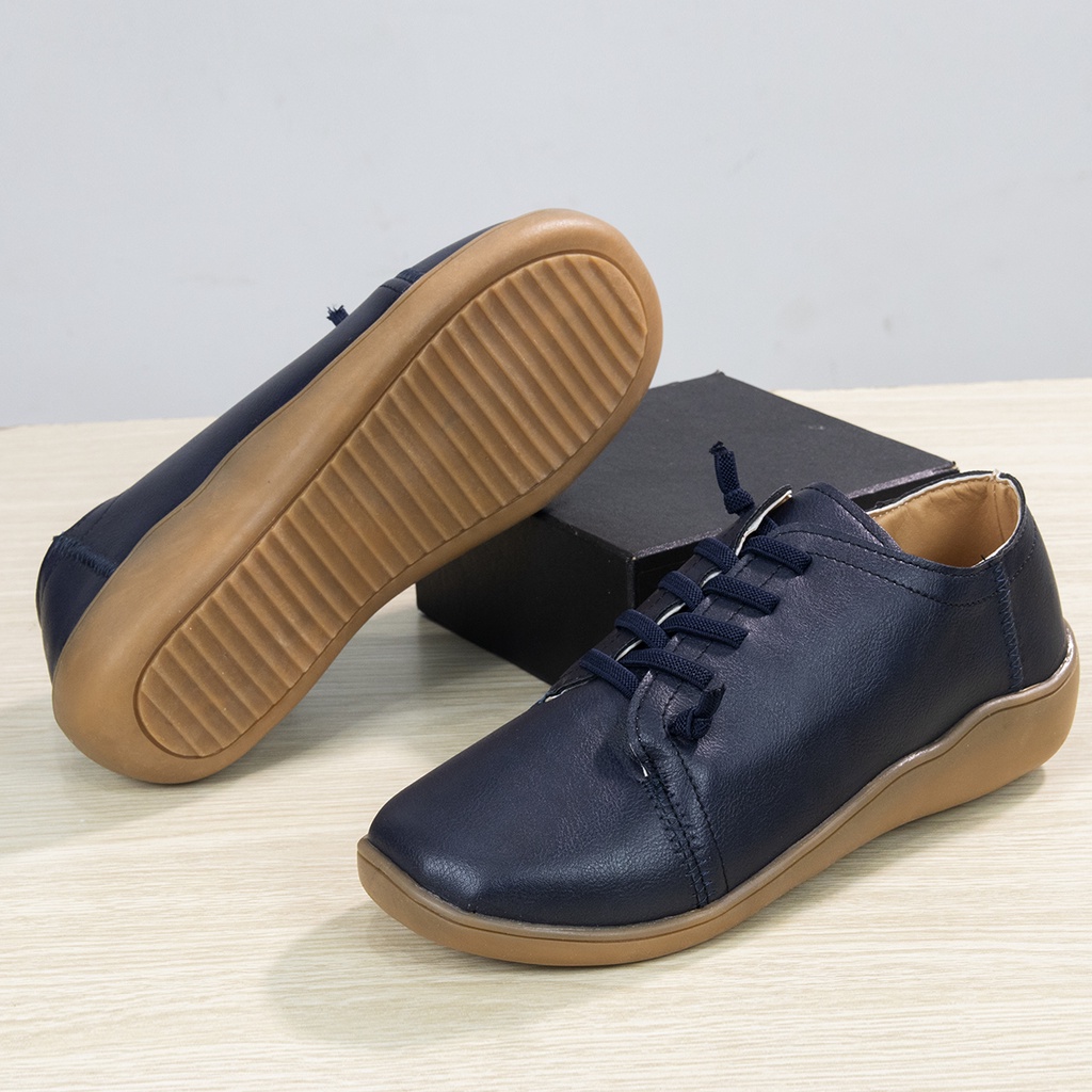 Giày oxford nữ vintage phong cách tây đế cao màu trắng cổ thấp cao gót hàng hiệu da bóng bảo hành 1 năm BH05 TIMAN