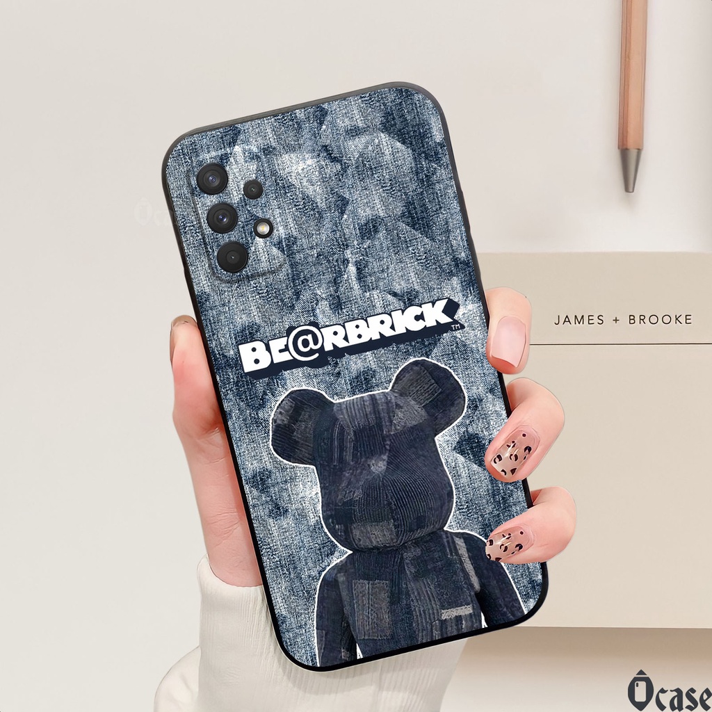 Ốp lưng Samsung S20 FE in hình gấu cạnh viền vuông có bảo vệ camera