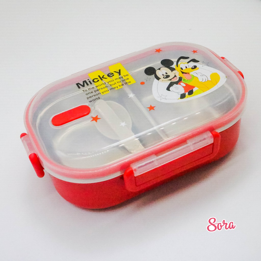 Hộp đựng cơm hình chuột mickey dễ thương [ Chất liệu cao, Giá rẻ] [Mã giảm giá 5k]