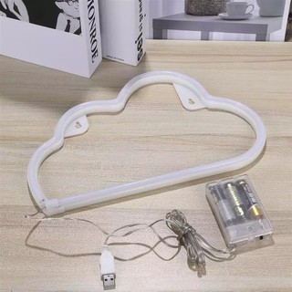 ĐÈN NEON ĐÁM MÂY CÓ 2 MÀU, CHẤT DÀY ĐẸP (ẢNH THẬT)