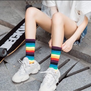 Vớ sọc 7 màu/ rainbow