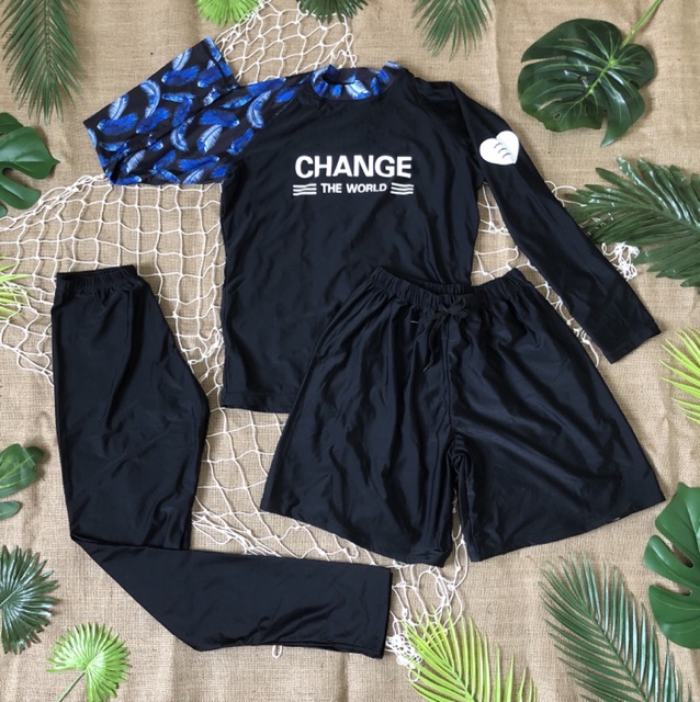 Đồ bơi đôi dài tay nam nữ Chance chống nắng | BigBuy360 - bigbuy360.vn