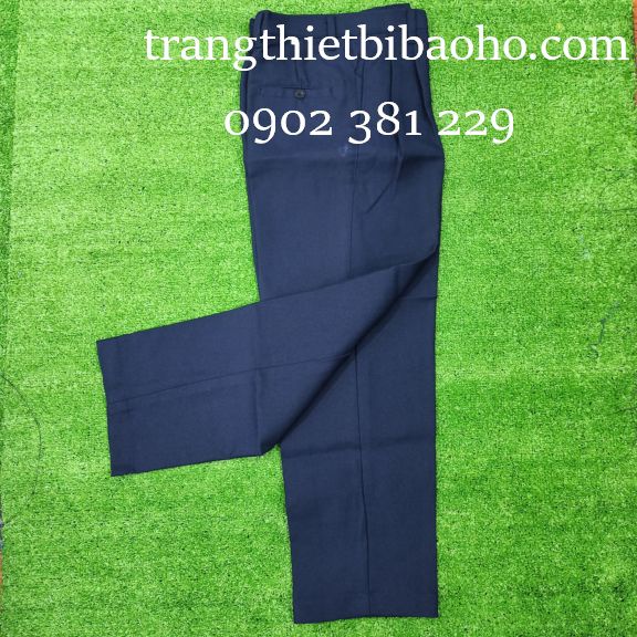 Quần áo bảo vệ tay dài màu xanh (áo vải xi - quần casme)