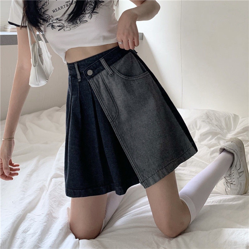 Chân Váy Denim Thiết Kế Độc Đáo Thời Trang Mùa Hè Quyến Rũ Cho Nữ