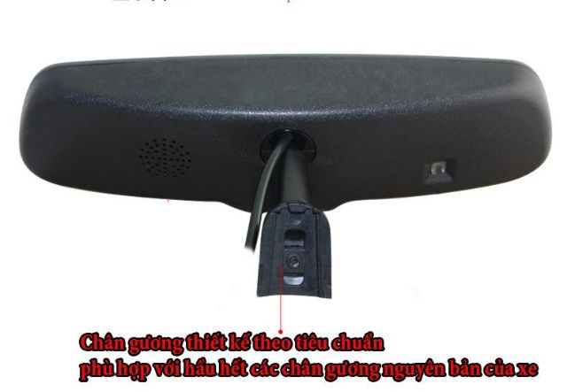 Màn hình thay chân gương 4.3 inchs ô tô, chống chói, chống lóa, tích hợp màn hình hiển thị camera cho ô tô