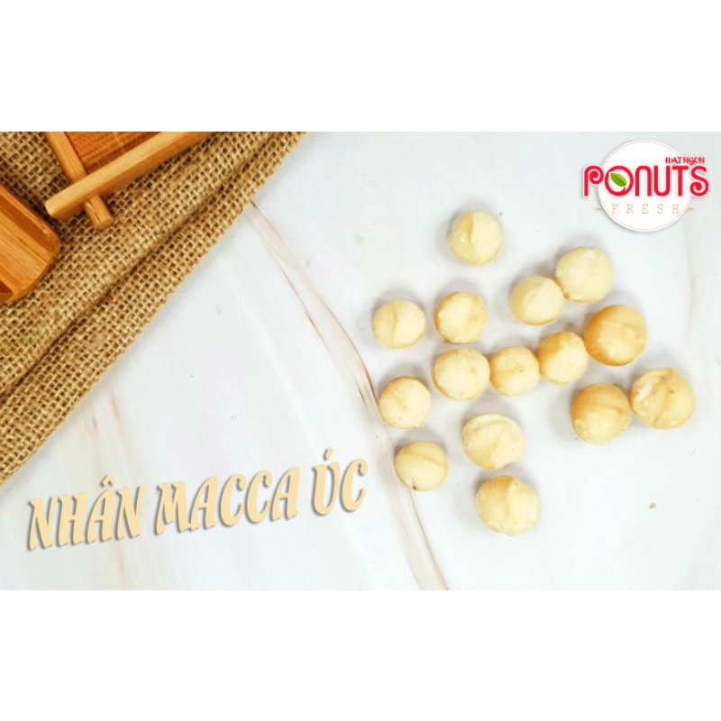 NHÂN MACCA ÚC (LOẠI I) HẠT BÉO VÀ TO 250gr | PONUTS.HOME