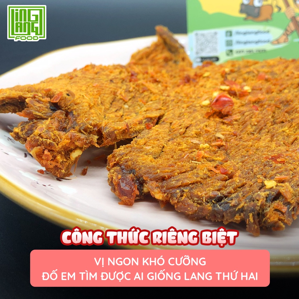 Khô bò miếng 200g, Thịt bò khô nguyên miếng LING LANG FOOD [loại đặc biệt] | BigBuy360 - bigbuy360.vn