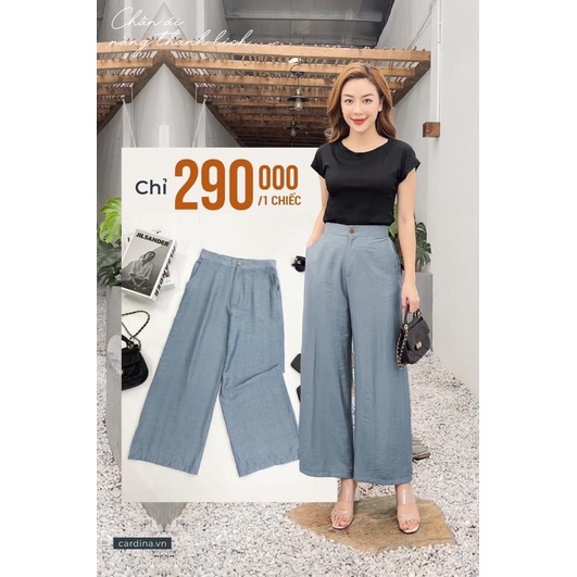 Quần CARDINA chất đũi BamBoo xước cao cấp dáng suông