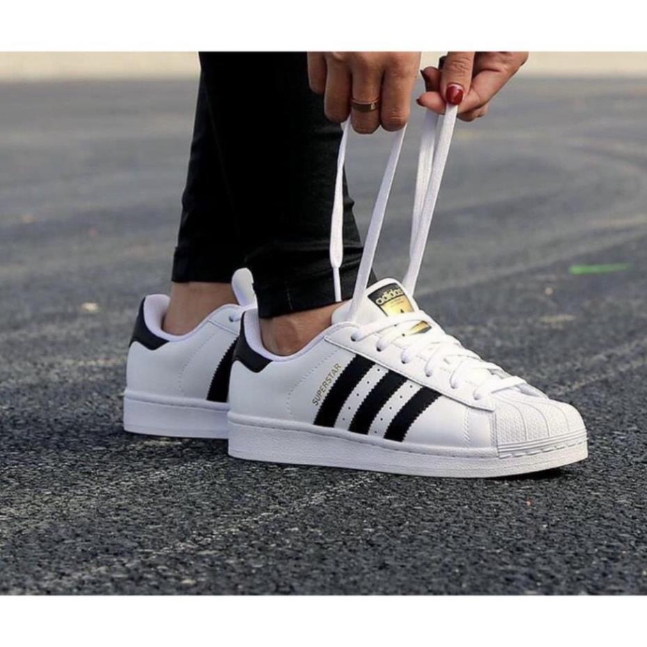 Giày thể thao adidas nam nữ, giày Adidas superstar tem vàng hàng đẹp full box bill