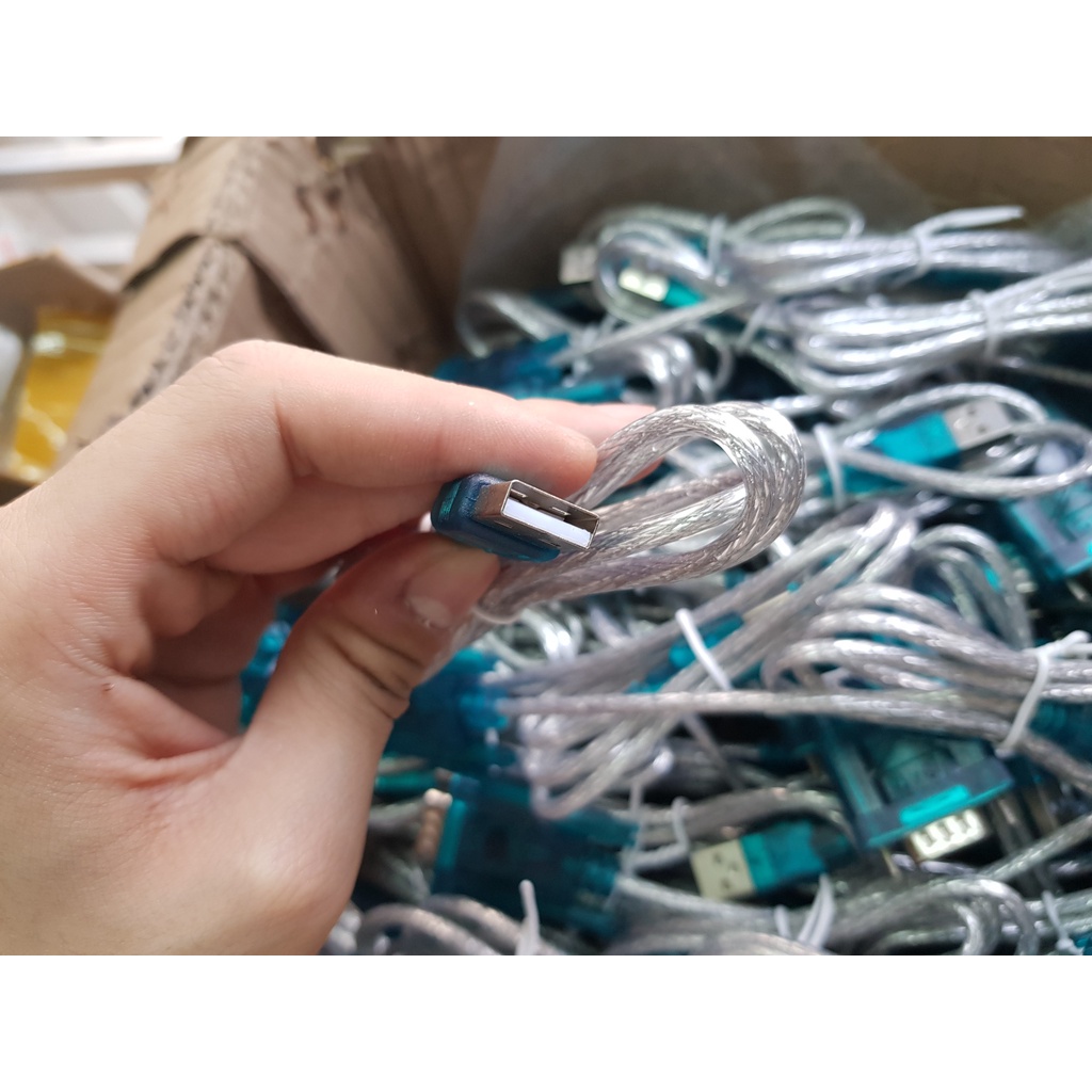 Dây cáp Chuyển đổi USB to RS232 cổng Com 9 chân HL-340 cáp đực